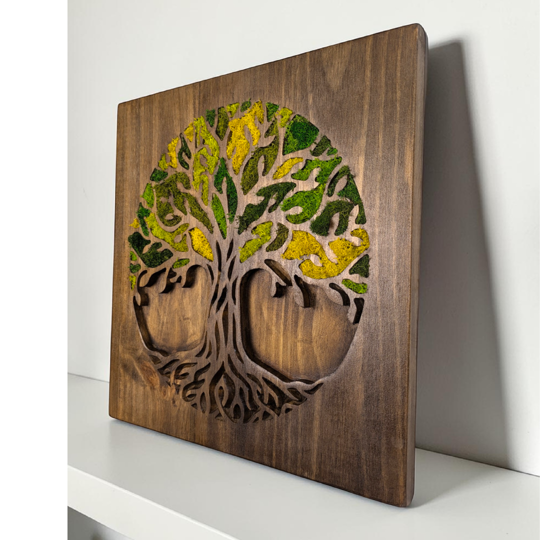 CUADRO ÁRBOL DE LA VIDA MUSGO PRESERVADO